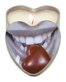 Edible Heart Candle - Chocolate (SKU: TCN-8281-54)